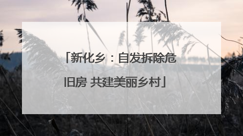 新化乡：自发拆除危旧房 共建美丽乡村