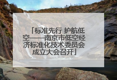 标准先行 护航低空——南京市低空经济标准化技术委员会成立大会召开