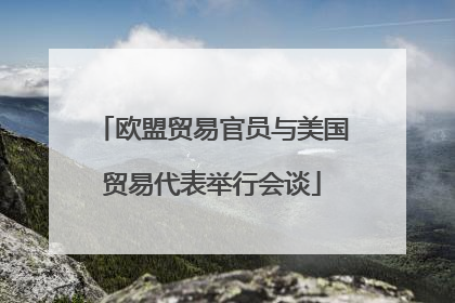 欧盟贸易官员与美国贸易代表举行会谈