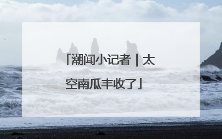 潮闻小记者｜太空南瓜丰收了