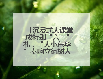 沉浸式大课堂成特别“六一”礼，“大小东华”奏响立德树人“协奏曲”