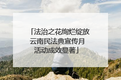 法治之花绚烂绽放 云南民法典宣传月活动成效显著