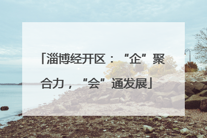 淄博经开区：“企”聚合力，“会”通发展