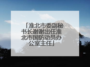 淮北市委副秘书长谢谢出任淮北市国防动员办公室主任