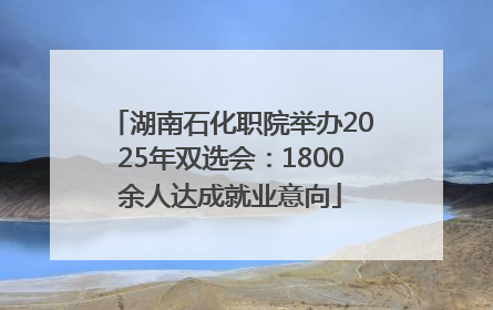 湖南石化职院举办2025年双选会：1800余人达成就业意向