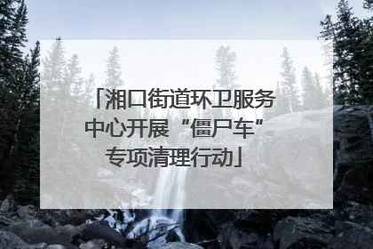 湘口街道环卫服务中心开展“僵尸车”专项清理行动