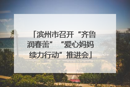 滨州市召开“齐鲁润春蕾”“爱心妈妈续力行动”推进会