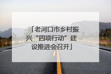 老河口市乡村振兴“四项行动”建设推进会召开