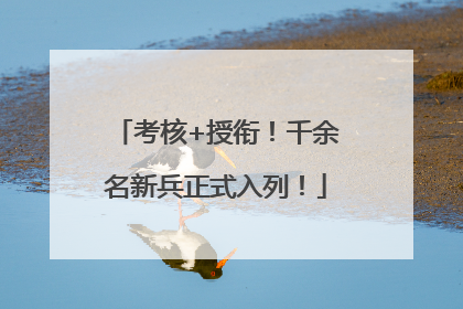 考核+授衔！千余名新兵正式入列！