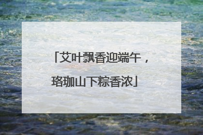 艾叶飘香迎端午，珞珈山下粽香浓
