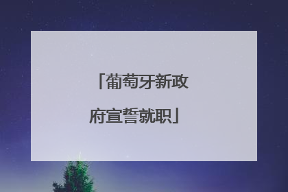 葡萄牙新政府宣誓就职