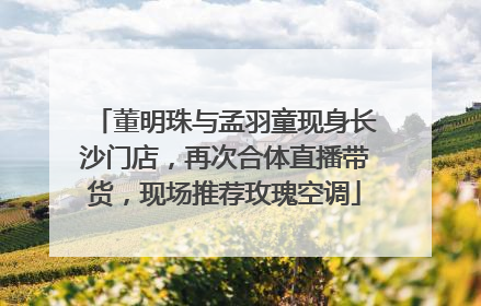董明珠与孟羽童现身长沙门店，再次合体直播带货，现场推荐玫瑰空调
