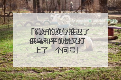 说好的换俘推迟了 俄乌和平前景又打上了一个问号
