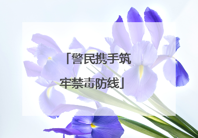 警民携手筑牢禁毒防线