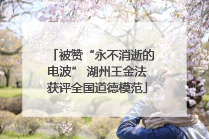 被赞“永不消逝的电波” 湖州王金法获评全国道德模范