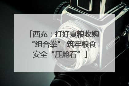 西充：打好夏粮收购“组合拳” 筑牢粮食安全“压舱石”