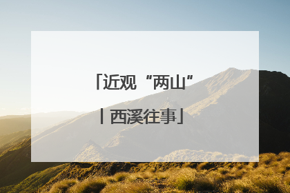 近观“两山”丨西溪往事