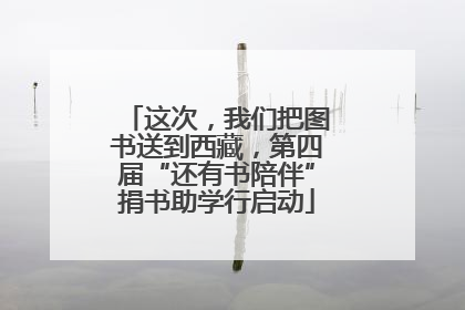 这次，我们把图书送到西藏，第四届“还有书陪伴”捐书助学行启动