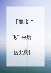 豫北“飞”来后备尖兵