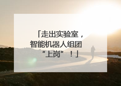 走出实验室，智能机器人组团“上岗”！