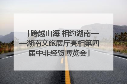 跨越山海 相约湖南——湖南文旅展厅亮相第四届中非经贸博览会