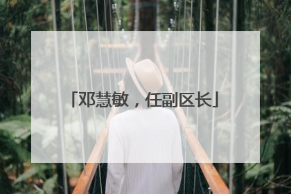 邓慧敏，任副区长