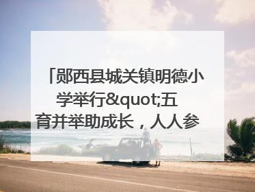 郧西县城关镇明德小学举行"五育并举助成长，人人参与逐梦行"庆六一活动