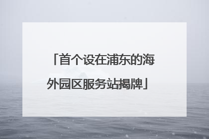 首个设在浦东的海外园区服务站揭牌