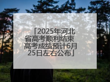 2025年河北省高考顺利结束 高考成绩预计6月25日左右公布