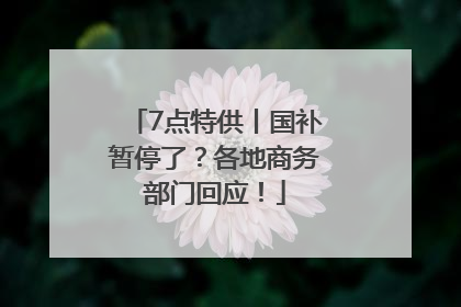 7点特供丨国补暂停了？各地商务部门回应！