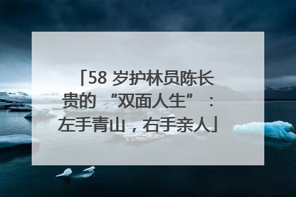 58 岁护林员陈长贵的 “双面人生”：左手青山，右手亲人